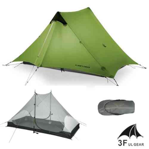 Image from c_Camping/c_Tents/c_Ultralight/3F-UL-Lanshan-2-Ultralight-Poless-Tramping-Tent/